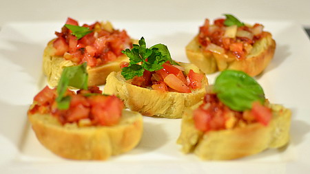 Bruschetta warm 45